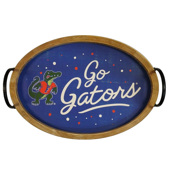 University of Florida Wooden Serving Tray-License held by: ProjectXZY, Inc. DBA Valiant Gifts