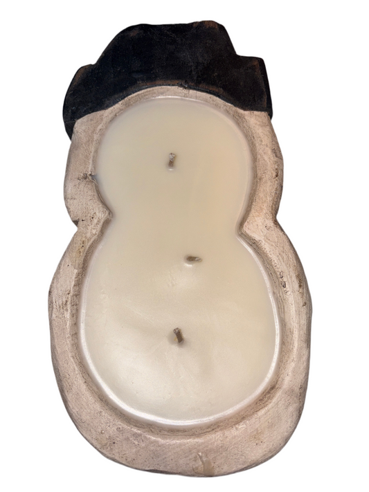 Snowman Candle