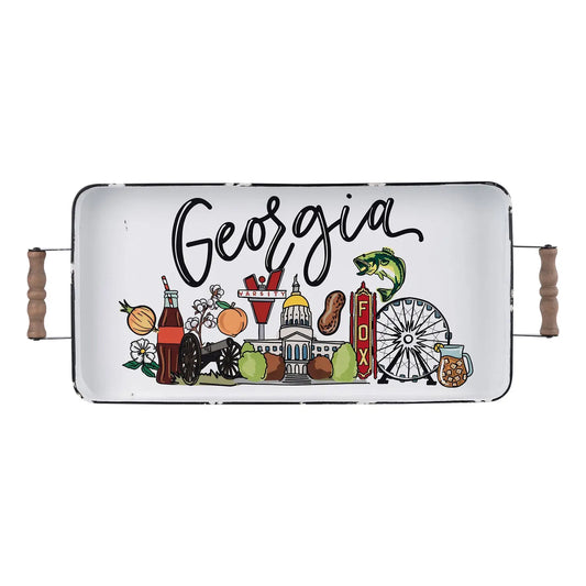 State of Georgia Icon Serving Tray-Licensed by Glory Haus