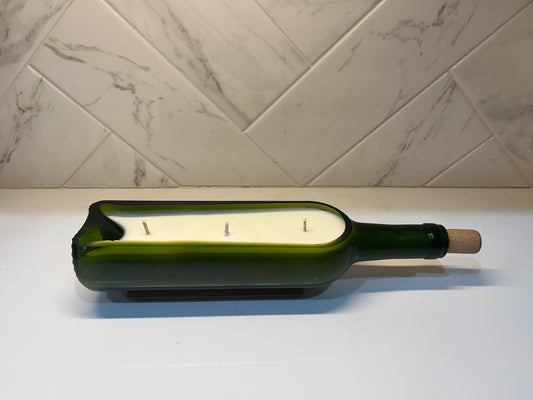 Hand Poured Wine Bottle Candles
