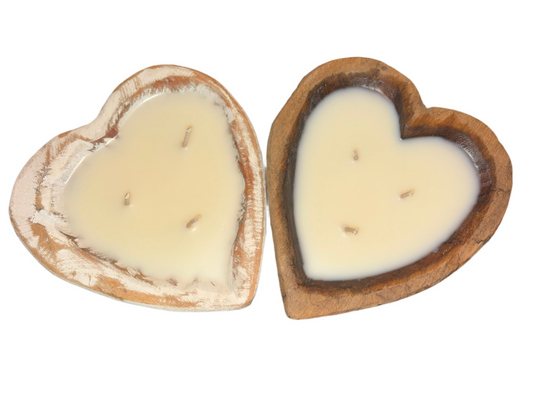 Heart Bread Bowl Candles