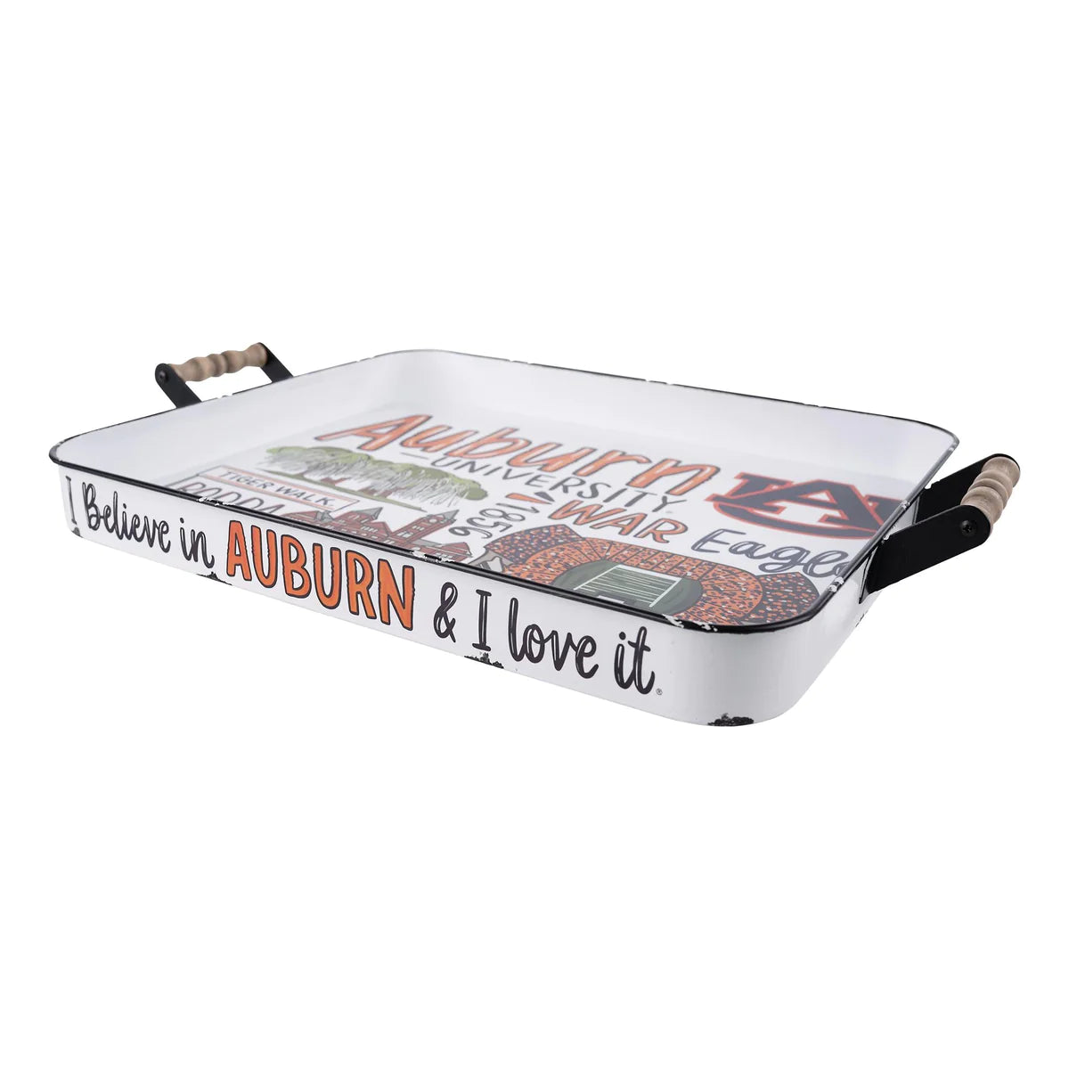 Auburn University Enamel Tray