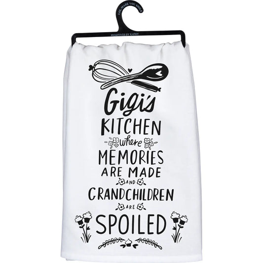 GIGI KITCHEN WHERE MEMORIES ARE MADE Tea Towel