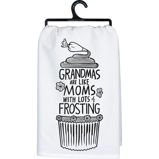 GRANDMAS WITH FROSTING Tea Towel