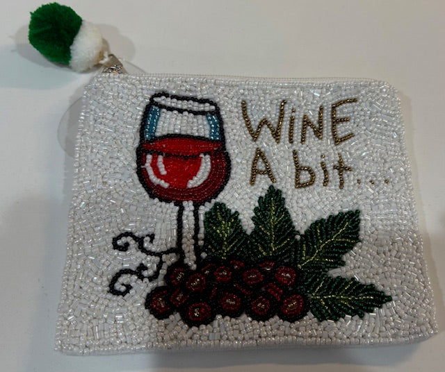 Wallet for Clear Bag-Wine a Bit
