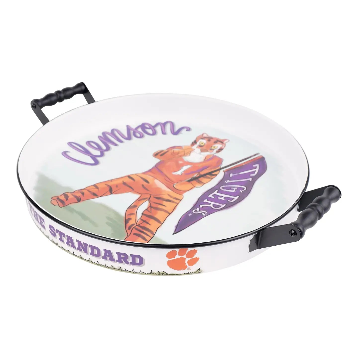 Clemson Round Tray License carried by Glory Haus