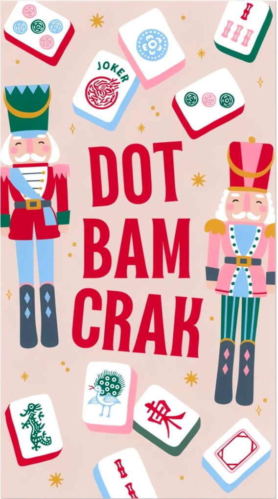 Mahjong Dot Bam Crak Paper Guest Towels