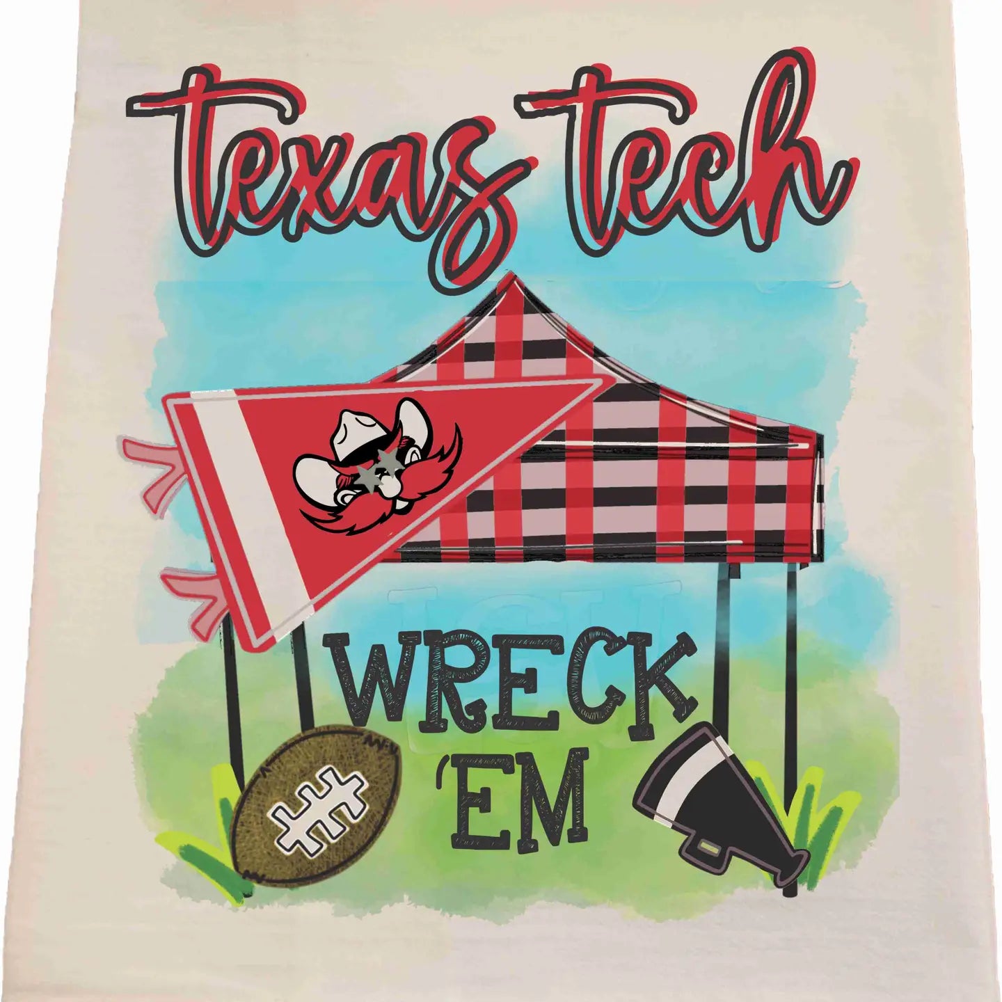 Texas Tech Tailgate Tea Towel