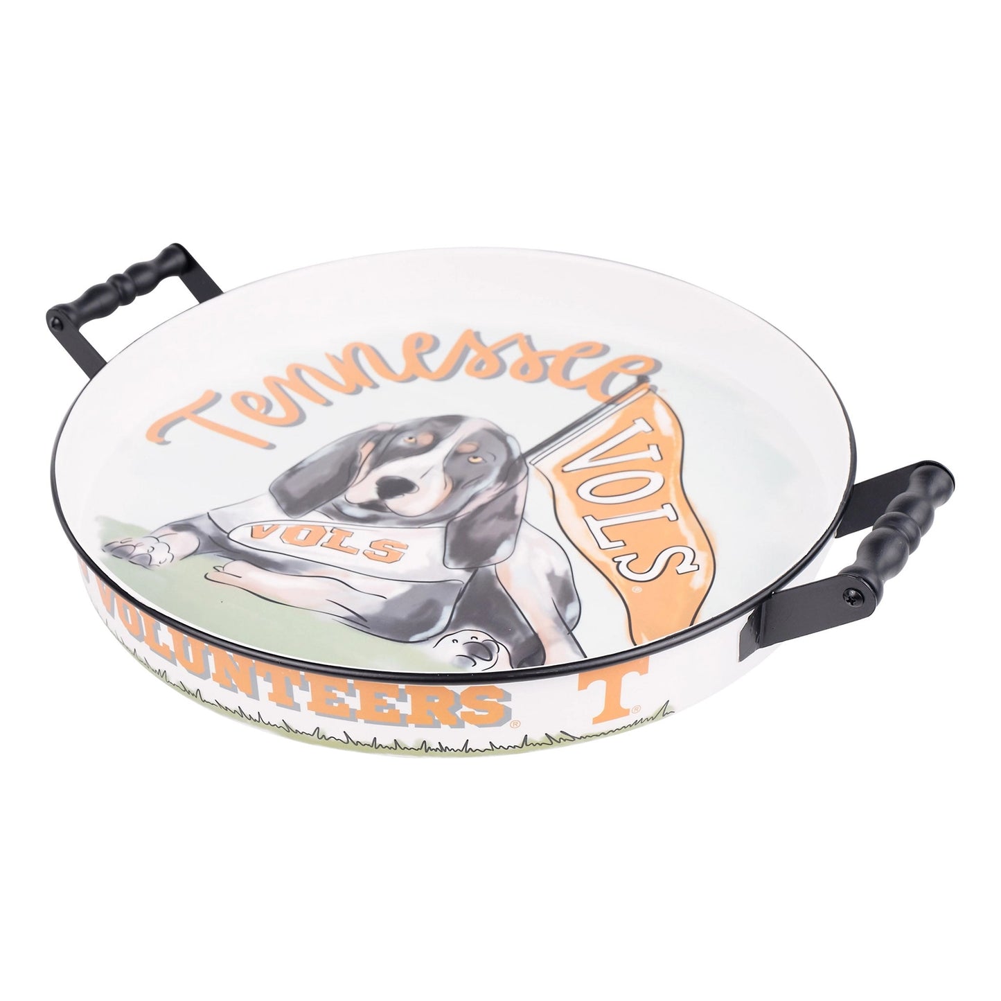 Tennessee Volunteers Enamel Snack and Drink Tray Licensed by Glory Haus