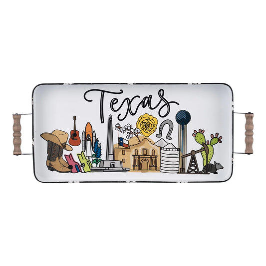 Texas Pride Enamel Tray-Licensed by Glory Haus