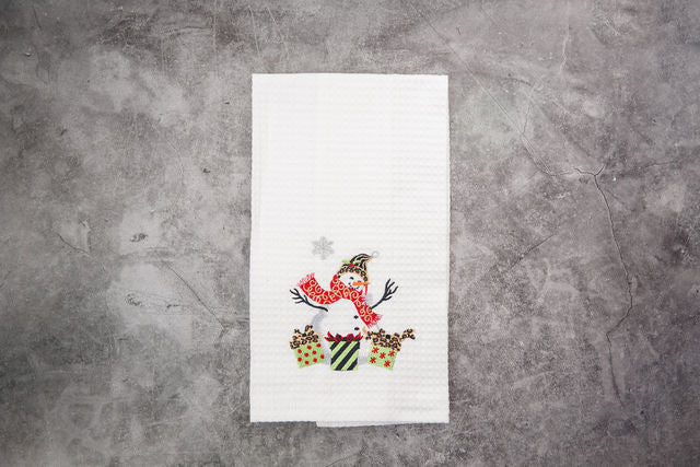 Snowman Tea Towel