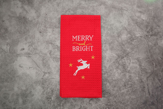Merry & Bright Tea Towel