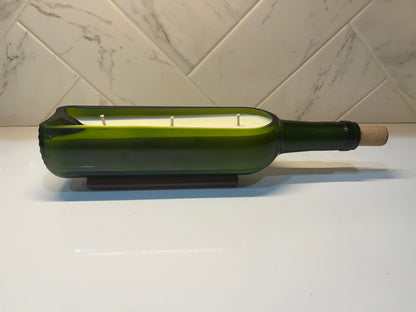 Hand Poured Wine Bottle Candles