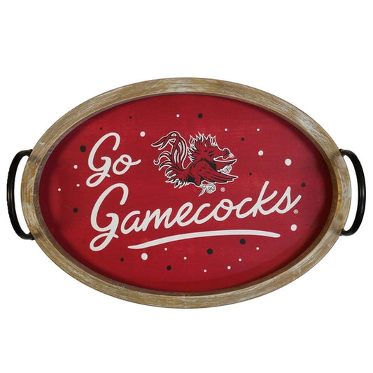 University of South Carolina Wooden Serving Tray-License held by: ProjectXZY, Inc. DBA Valiant Gifts