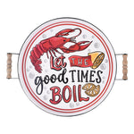 Load image into Gallery viewer, Crawfish Good Times Boil Enamel Tray
