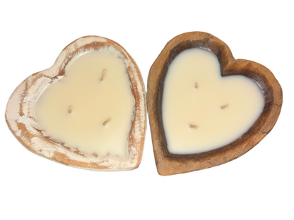 Heart Bread Bowl Candles