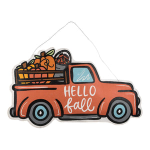 Merry Christmas / Hello Fall Truck Reversible Burlee