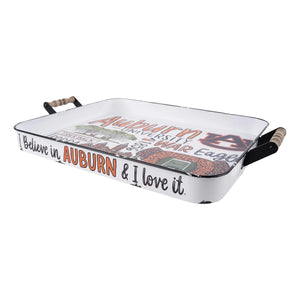 Auburn University Enamel Tray