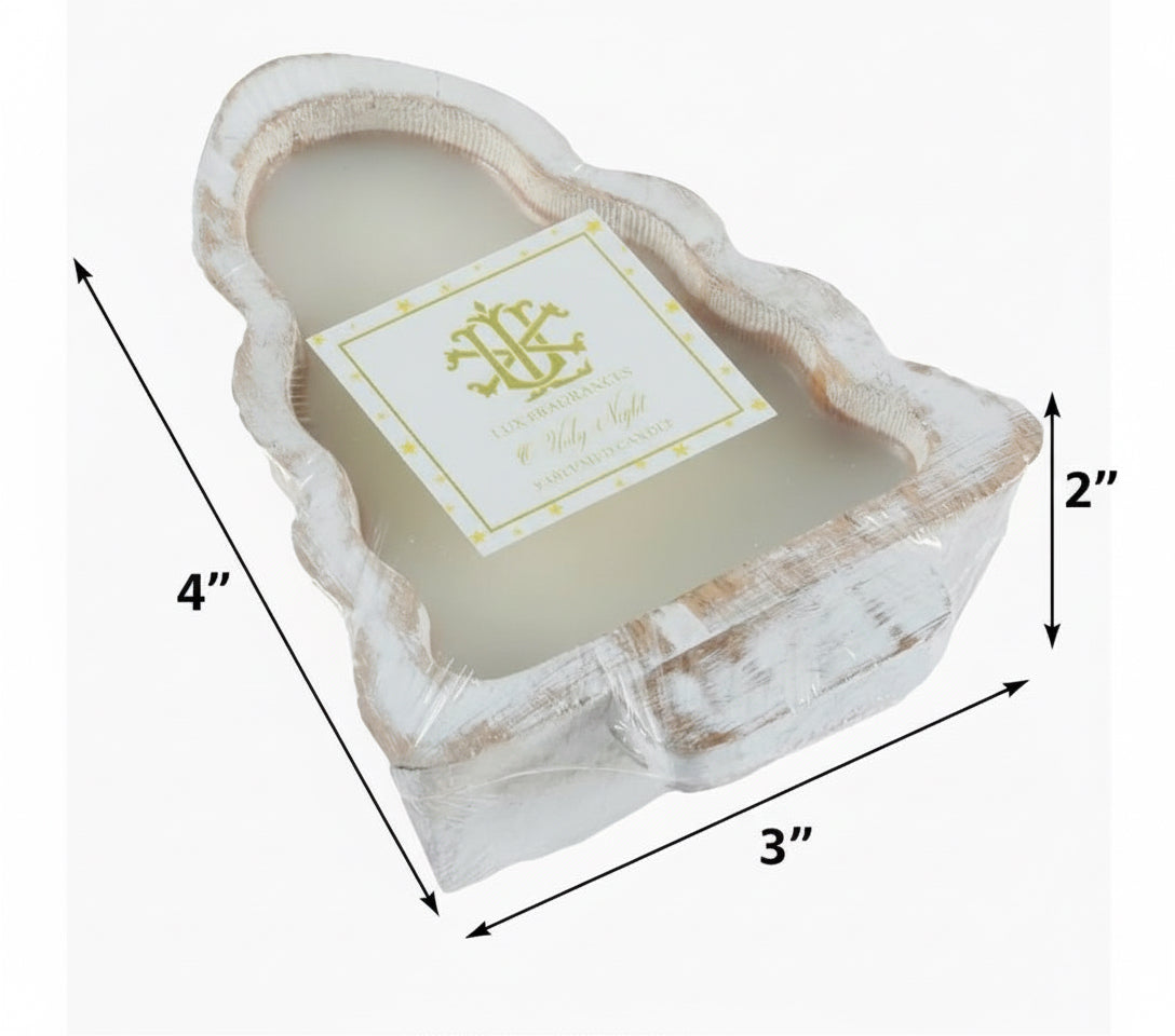 Christmas Tree Bread Bowl Candle