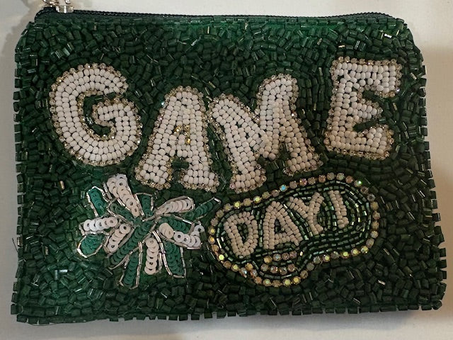 Game Day Wallet-Green and Gold
