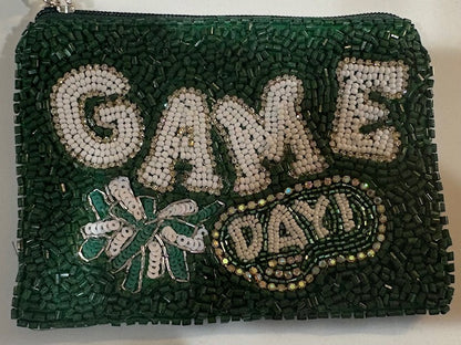 Game Day Wallet-Green and Gold