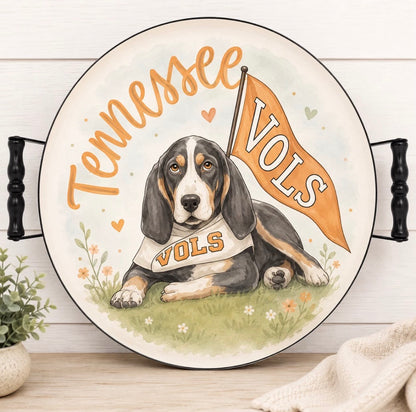 Tennessee Volunteers Enamel Snack and Drink Tray Licensed by Glory Haus