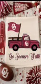 Oklahoma flag truck Tea Towel Licensed carried by Bunnies and Bows