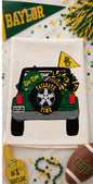 Baylor Tailgate Jeep Tea Towel