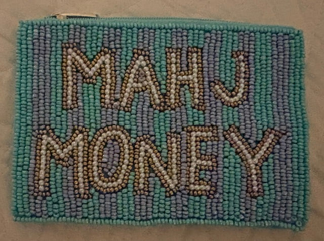 Mahjong Wallet Gold and Turquoise