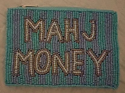 Mahjong Wallet Gold and Turquoise