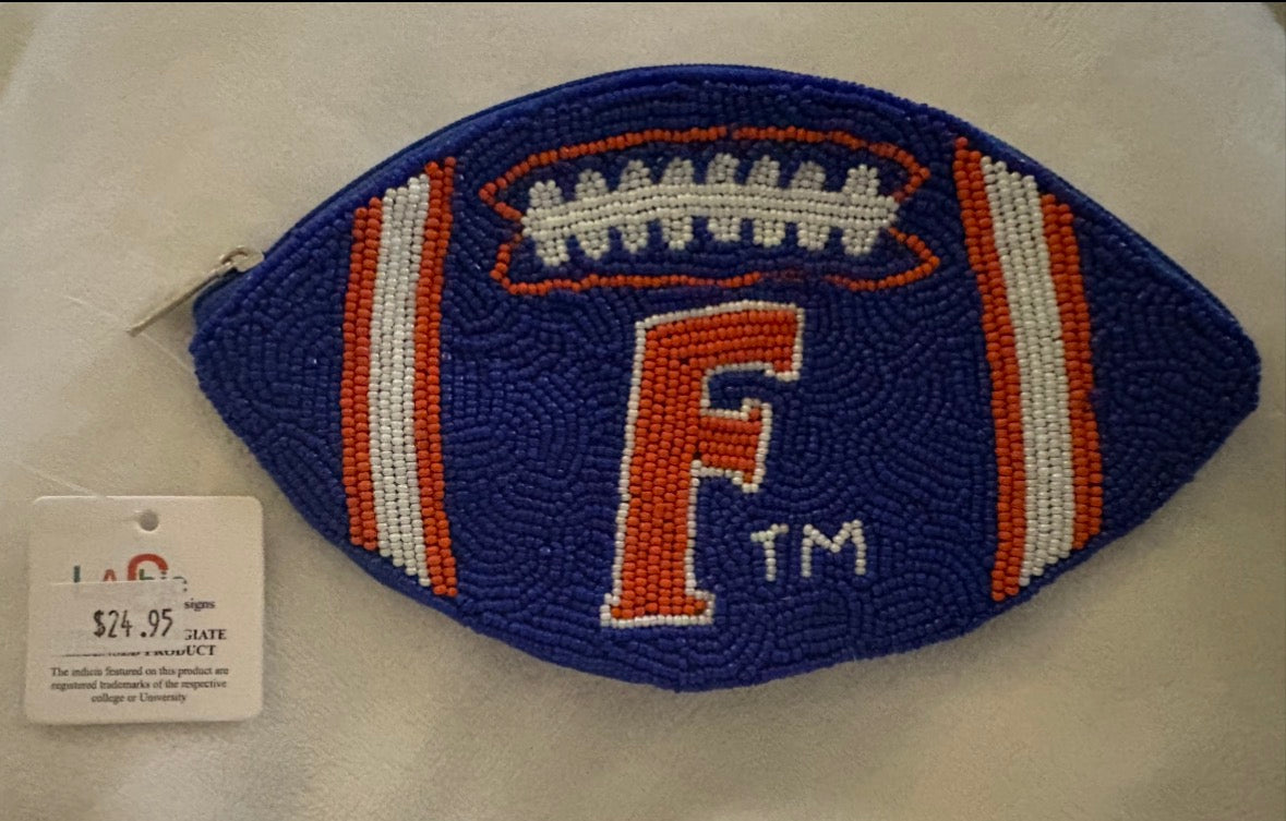 University of Florida Beaded Clutch-Licensed by La Chic Designs
