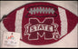 Mississippi University Beaded Clutch