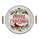 Load image into Gallery viewer, Merry Christmas Enamel Tray
