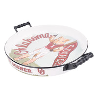 University of Oklahoma Round Tray Licensed by Glory Haus