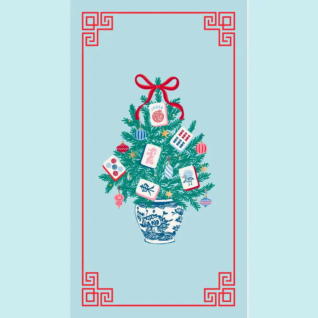 Mahjong Christmas Tree Guest Paper Towels