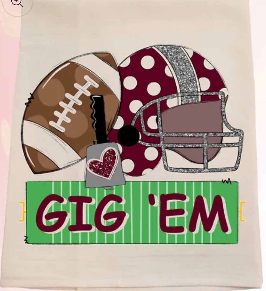 Texas A&M Field Tea Towel