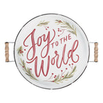 Load image into Gallery viewer, Joy to the World Enamel Tray
