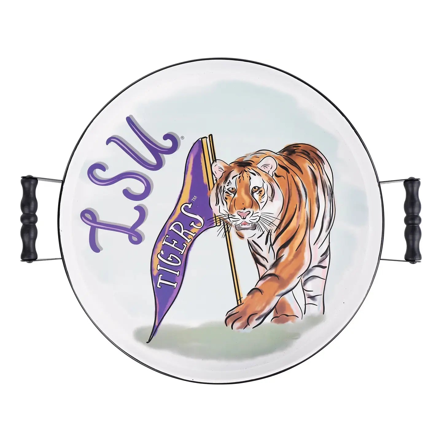LSU Round Tray License carried by Glory Haus