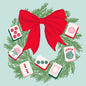 Mahjong Wreath Paper Guest Towels