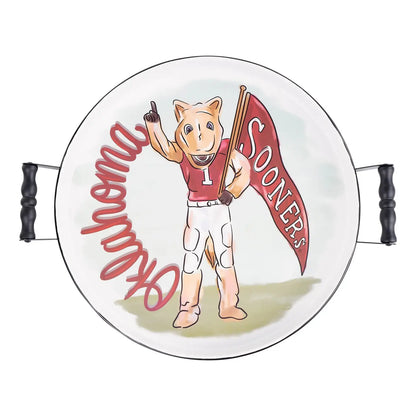 University of Oklahoma Round Tray Licensed by Glory Haus