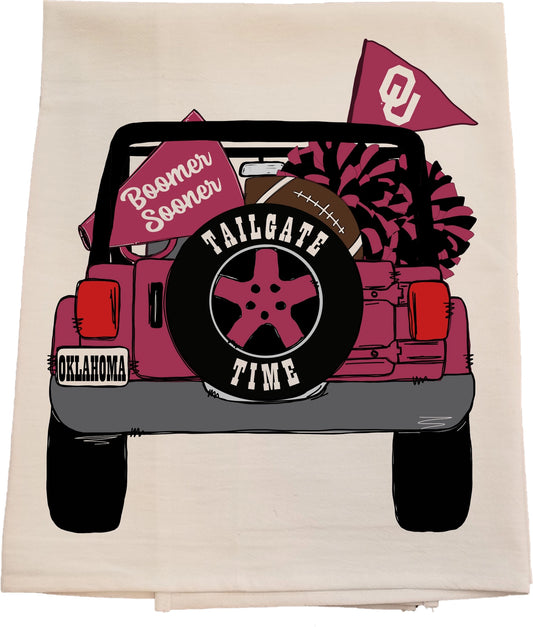 Oklahoma Tea Towel-Licensed carried by Bunnies and Bows