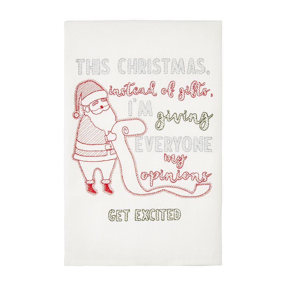 Christmas Instead of Gifts / Opinion Tea Towel