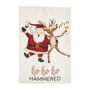 Ho HO HO Hammered Tea Towel