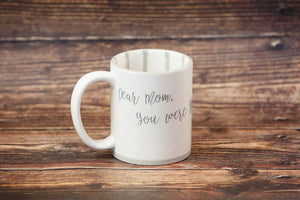 Dear Mom You Were Right About Everything Coffee Mug