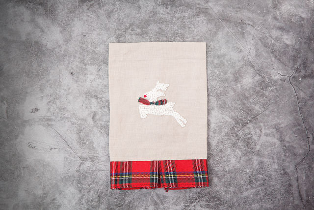 Rustic Reindeer Tea Towel