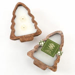Load image into Gallery viewer, Christmas Tree Bread Bowl Candle
